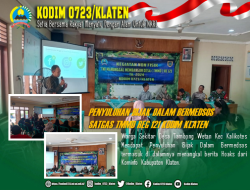 Satgas TMMD Reguler 121 Kodim Klaten Gelar Penyuluhan Bijak Bermedia Sosial