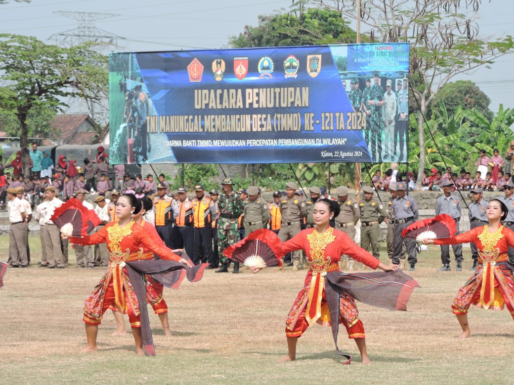 Tari Samira Santika Turut Meriahkan Penutupan TMMD Reg 121 Kodim Klaten