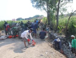 Antusias Warga Tambong Wetan Bergabung Dengan Satgas TMMD