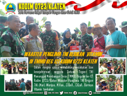 Waaster Panglima TNI Berikan Vitamin Untuk Warga dan Prajurit Satgas TMMD Reg 121