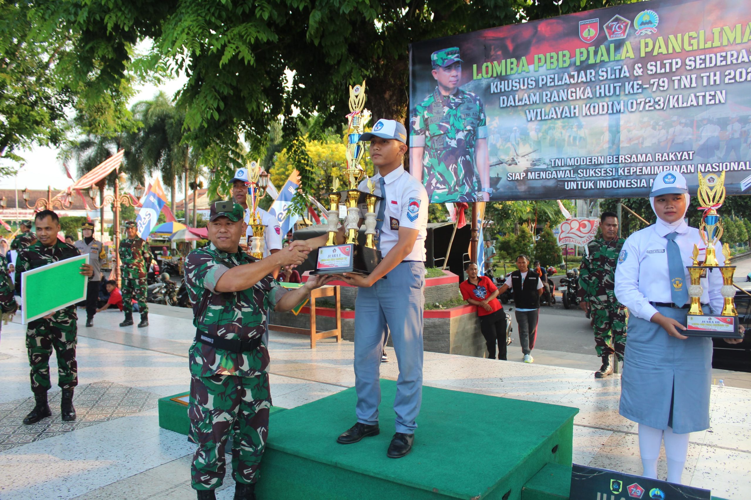 Lomba Peraturan Baris Berbaris (PBB) Piala Panglima TNI Di Klaten Sukses Dilaksanakan