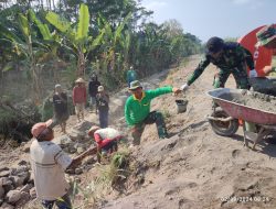 Bangun Talud, Koramil 09 Prambanan Laksanakan KBMKB Ke XXIV Tahun 2024 Di Desa Geneng Klaten