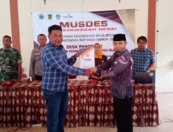 Hadirnya Babinsa Koramil Kemalang Pada Musrenbangdes Desa Panggang Klaten