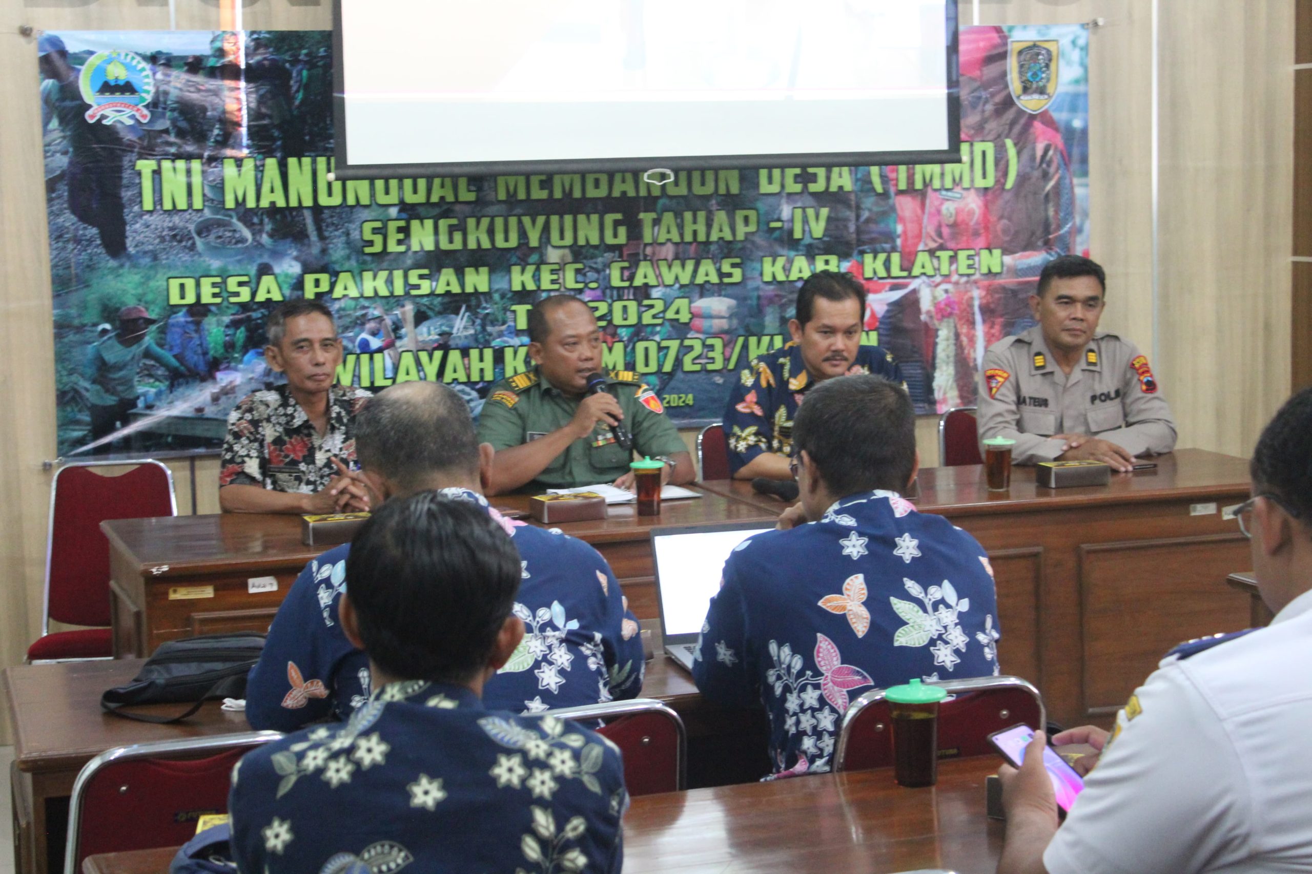 Rapat Pleno TMMD Sengkuyung Tahap IV Di Desa Pakisan Cawas Klaten Di Gelar
