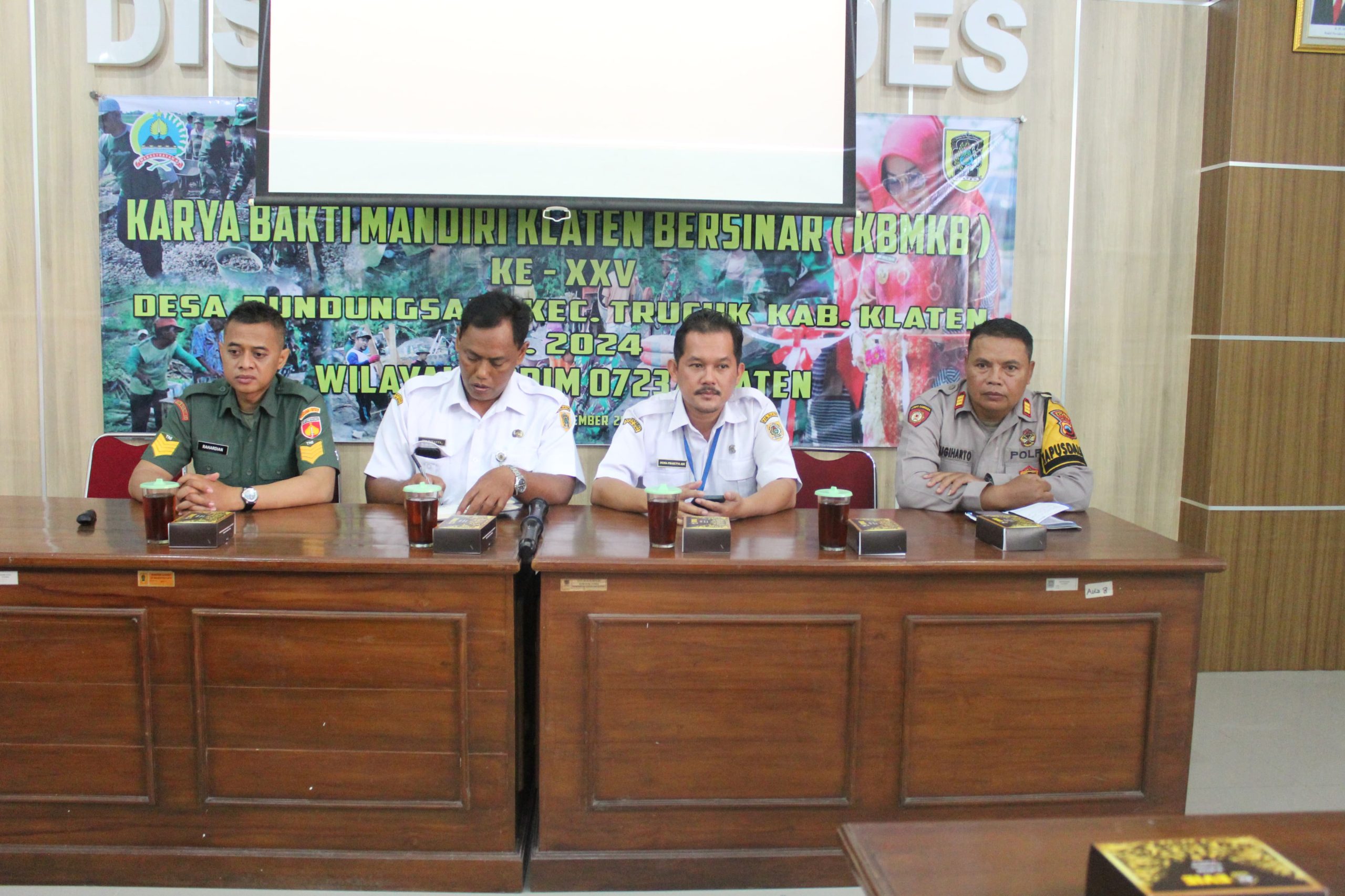 Kodim Klaten Gelar Rapat Pleno Persiapan Pelaksanaan KBMKB Ke XXV Di Desa Pundungsari Trucuk