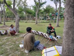 Komunikasi Sosial Babinsa Dengan Pelaku UMKM Di Taman Gergunung Klaten, Ini Harapnya