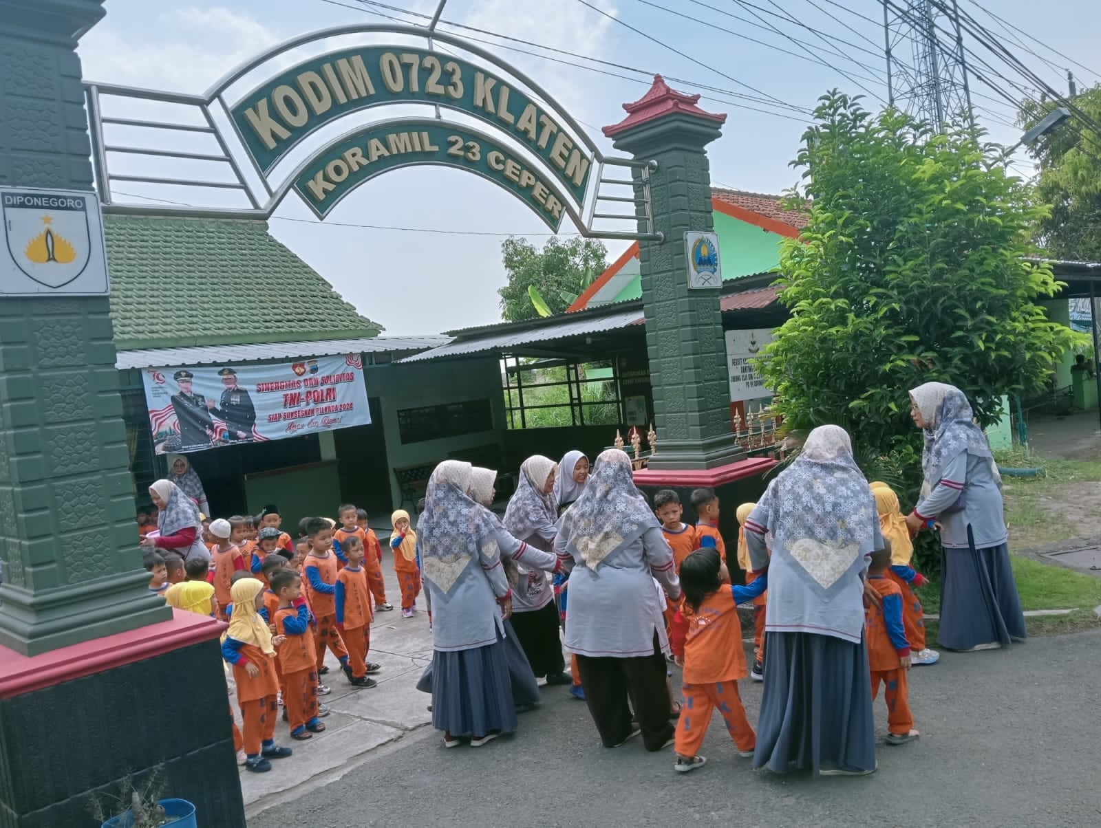 Kunjungan PAUD El Yaomy Ke Koramil 23/Ceper Klaten, Ini Kata Bati Tuud Ceper