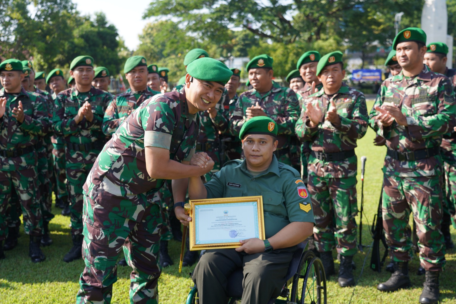 Wujud Perhatian, Danrem Surakarta Berikan Apresiasi Dan Penghargaan Prajurit Kodim Klaten