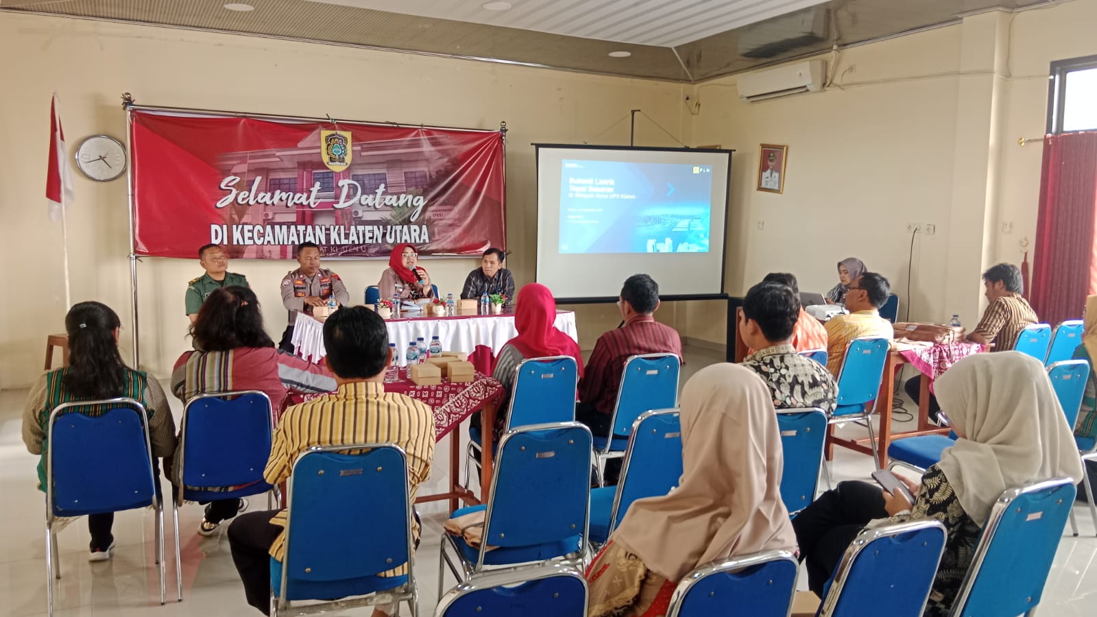 Harapan Bati Bakti TNI Koramil Klaten Utara Hadiri Sosialisasi Subsidi Listrik Tepat Sasaran