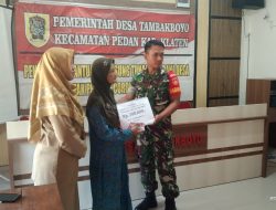 Dampingi Penyaluran BLTDD Tahap 10 Desa Tambakboyo, Ini Harapan Babinsa Kodim Klaten