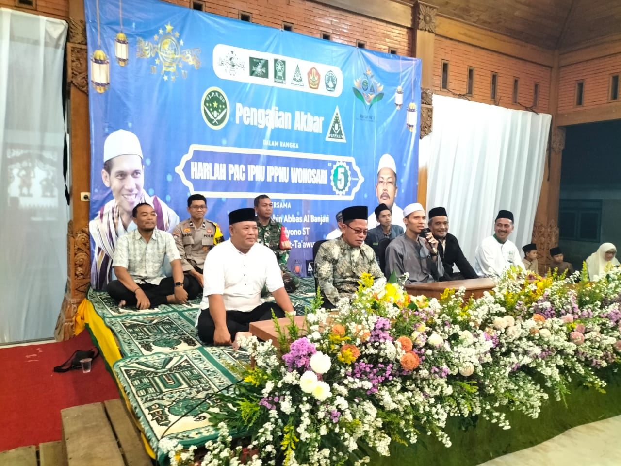 Beri Kenyamanan, Babinsa Wonosari Hadiri Pengajian Harlah PAC IPNU IPPNU Wonosari Ke-V