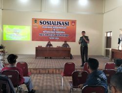 Danramil Wonosari Berikan Materi Wasbang Kepada Aparat Pemerintah Desa Se-Kecamatan Wonosari