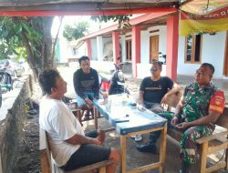 Babinsa Wonosari Klaten Sambangi Tokoh Pemuda Ciptakan Wilayah Aman Dan Kondusif