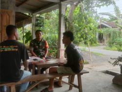 Patroli Wilayah Binaan, Babinsa Desa Sidowarno Klaten Sambangi Warga Binaan