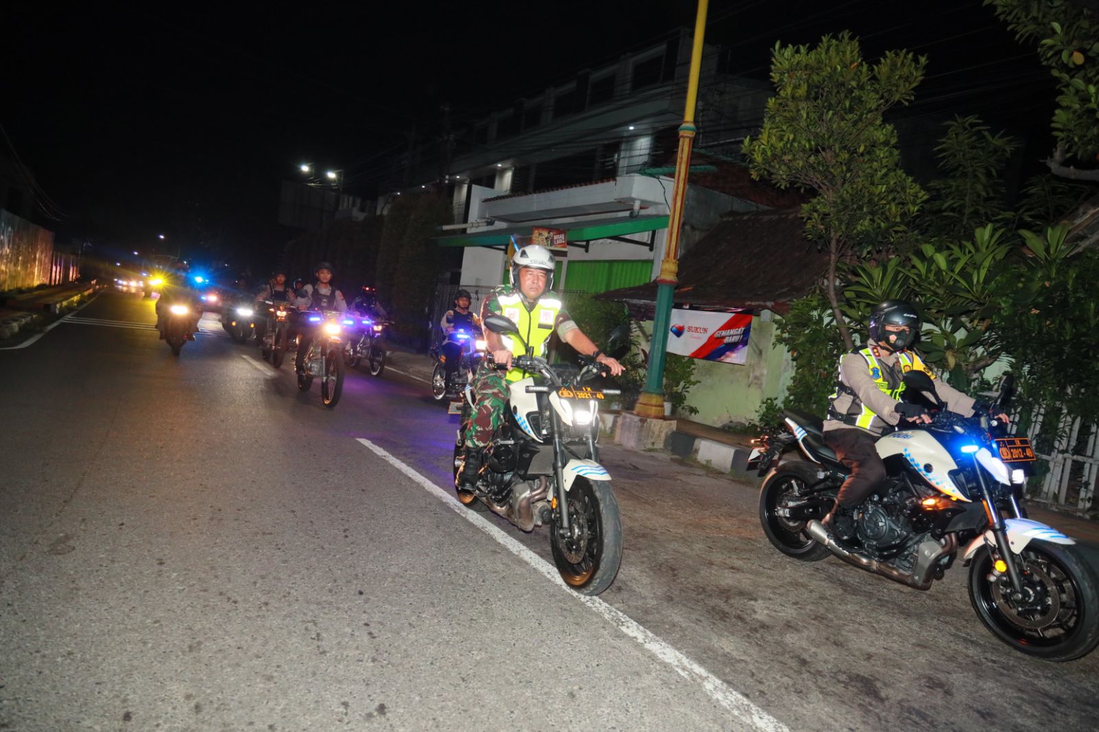 Pilkada Tenang, Dandim dan Kapolres Turun Langsung Patroli Malam