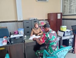 Temui Perangkat Desa, Babinsa Koramil Ngawen Sambangi Balai Desa Senden