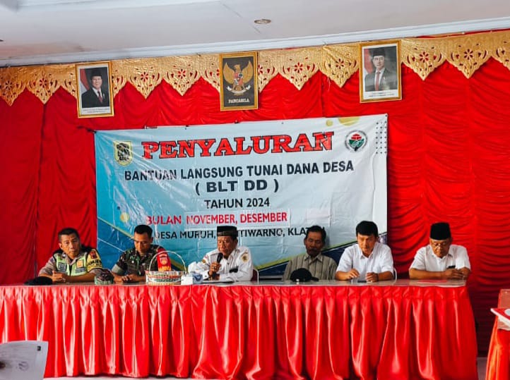 Babinsa Koramil Gantiwarno Amankan Penyaluran BLT DD Desa Muruh Klaten