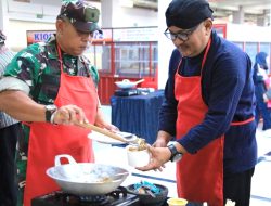 Kasdim Klaten Ikut Lomba Masak Meriahkan Peringatan Hari Ibu Ke-96 Di Pasar Gede Klaten