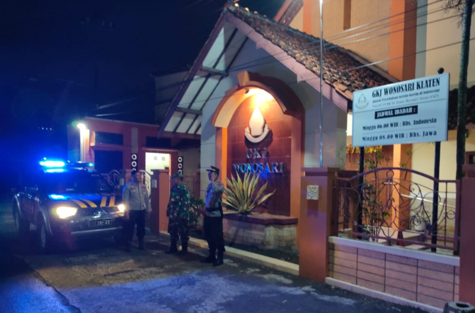 Koramil 22 Wonosari Klaten Bersama Polsek Lakukan Patroli Cipta Kondisi Jelang Nataru 2025