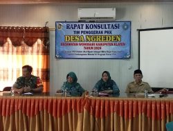 Hadiri Rapat Konsultasi TP PKK Desa Ngreden Klaten, Ini Kata Babinsa Koramil 22 Wonosari