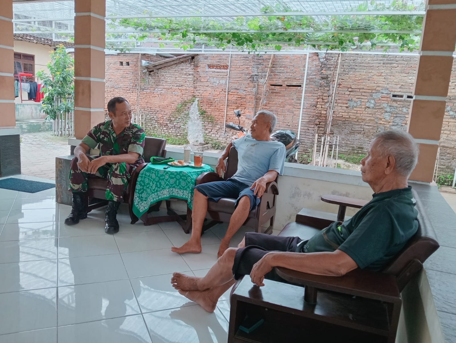Sambangnya Bati Wanwil Koramil 03/Delanggu Di Dukuh Sangkal Desa Sidomulyo Klaten