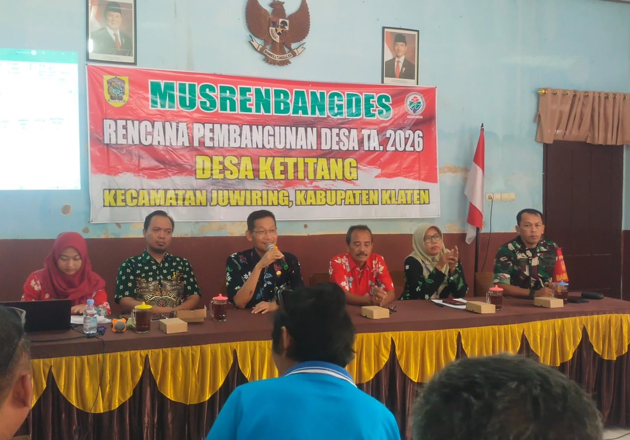 Hadiri Musrenbangdes Desa Ketitang Klaten, Ini Kata Babinsa Koramil Juwiring