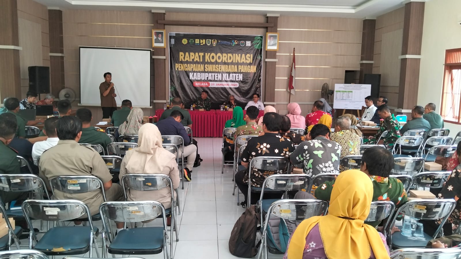 Dandim 0723/Klaten Pimpin Rakor Pencapaian Swasembada Pangan Kabupaten Klaten