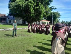 Anggota Koramil 14/Karanganom Berikan Pelatihan PBB Siswa SMPIT Smart Cendekia Klaten