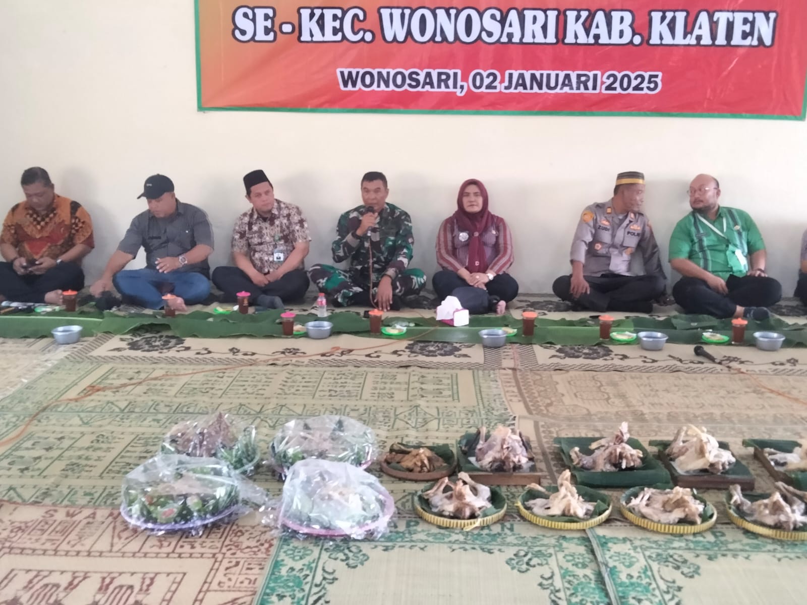 Doa Bersama Awal Tahun Dan Penyerahan Perdes APBDes Tahun 2025, Danramil Wonosari Sampaikan ini