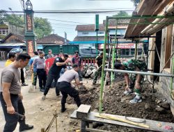 TNI-POLRI Tingkatkan Sinergitas Melalui Kunjungan Silaturahmi Di Koramil 16/Tulung