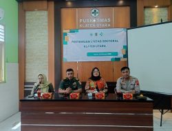 Danramil 24 Klaten Utara Hadiri Rapat Lintas Sektoral Dan Forum Komunikasi Publik Di Puskesmas Klaten Utara