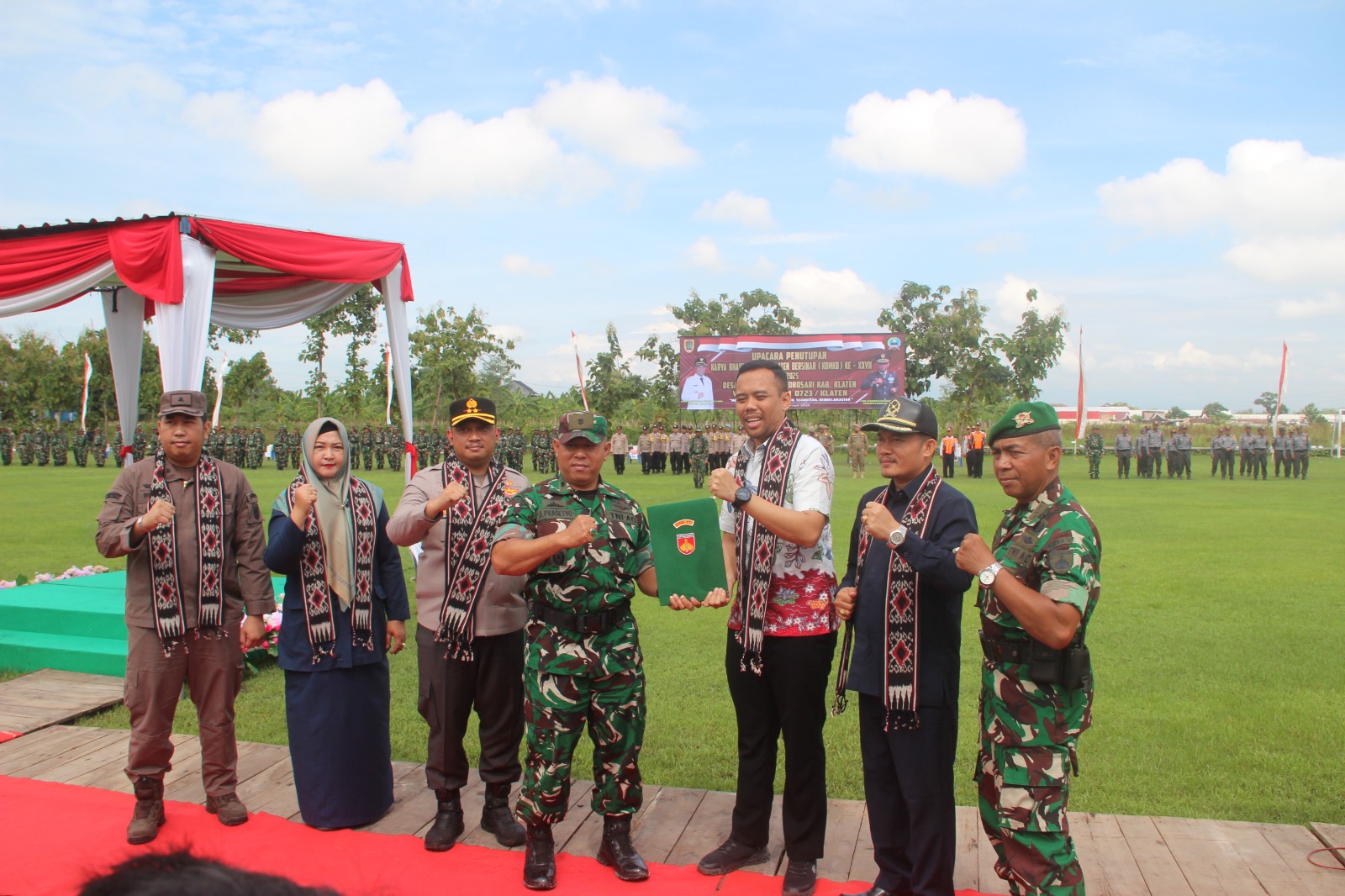Penutupan Karya Bakti Mandiri Klaten Bersinar (KBMKB) Ke XXVII Desa Jelobo Wonosari Klaten Berjalan Sukses