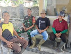 Babinsa Desa Kepanjen Jalin Komunikasi Dengan Tokoh Masyarakat, Sampaikan Ini