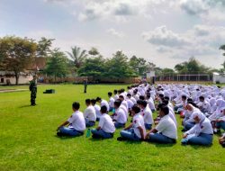 Pembelajaran P5, Babinsa Koramil 09/Prambanan Berikan Wasbang Dan Kedisiplinan Siswa SMA N 1 Prambanan Klaten