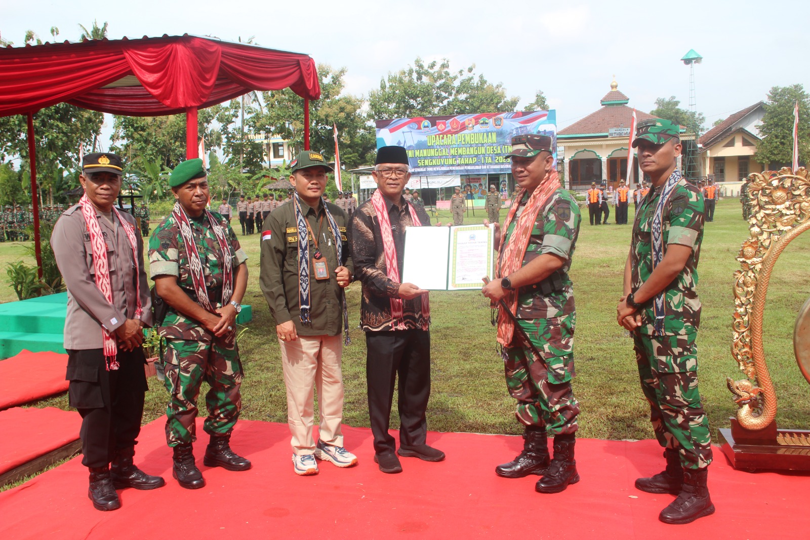 Pembukaan TMMD Sengkuyung Tahap I Tahun 2025 Desa Krakitan Bayat, Dandim Klaten Sampaikan Ini