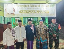 Eratkan Dengan Tokoh Agama, Babinsa Wonosari Hadiri Pengajian Nuzulul Qur’an Di Masjid Al Ikhlas Desa Duwet Klaten