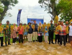 Danramil Juwiring Hadiri Kunjungan Wapinca Bulog Surakarta Dalam Rangka Panen Raya Di Desa Kwarasan Klaten