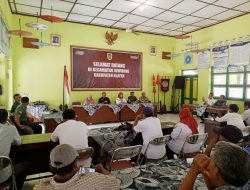 Danramil Juwiring Gelar Rapat Koordinasi Penyerapan Gabah Kering Panen Dan Beras Oleh Bulog di Kantor Kecamatan Juwiring Klaten