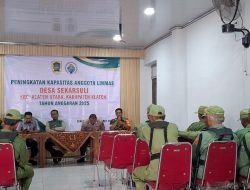 Babinsa Koramil Klaten Utara Berikan Pembekalan Peningkatan Kapasitas Linmas Desa Sekarsuli, Ini Katanya