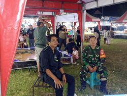 Babinsa Monitoring Pasar Malam Di Kebondalem Kidul Klaten, Wujud Dukung Hiburan Rakyat Dan Ekonomi Lokal