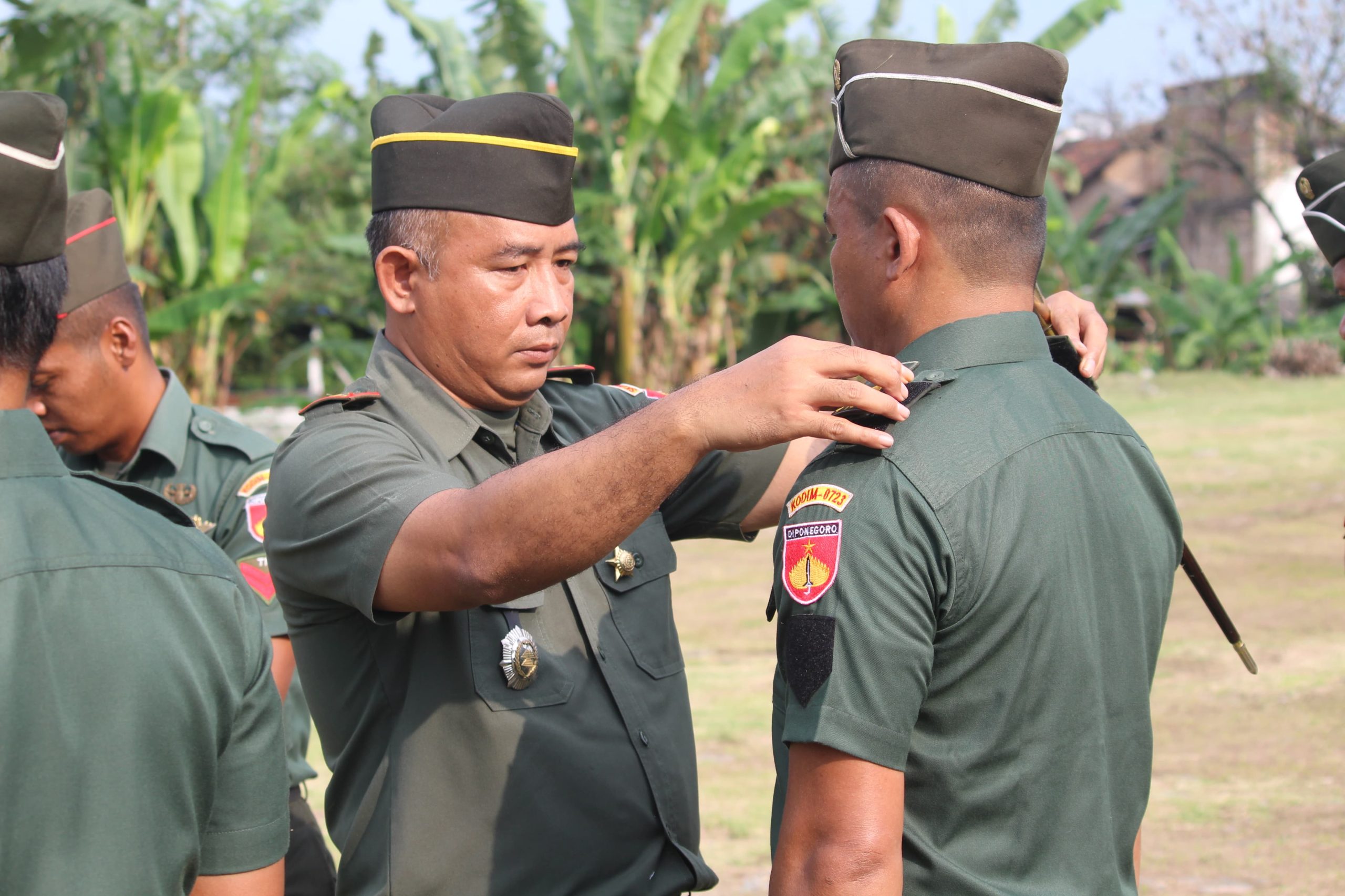 Kodim 0723/Klaten Gelar Upacara Korp Raport Kenaikan Pangkat Bintara Dan Tamtama