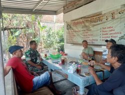Bati Wanwil Koramil 08 Ngawen Jalin Silaturahmi Dengan Warga Desa Candirejo Klaten