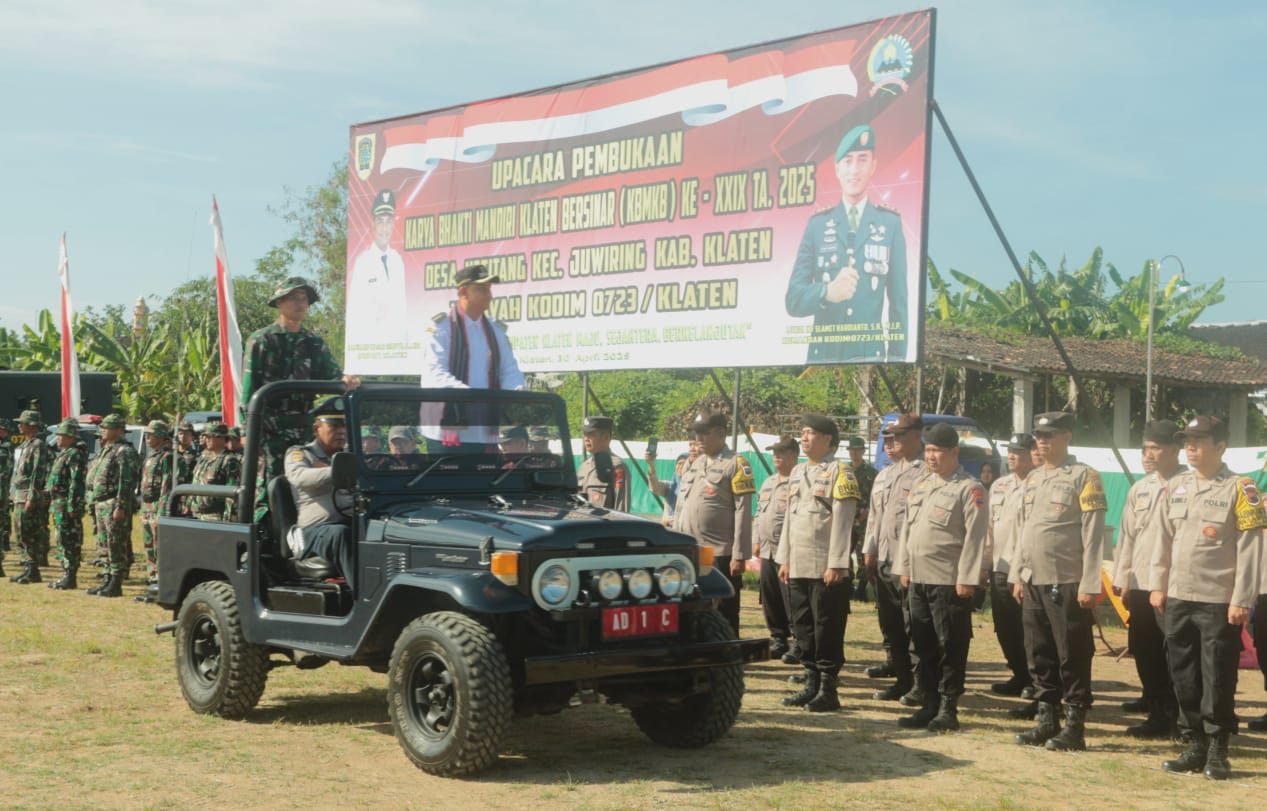 Upacara Pembukaan KBMKB Ke-XXIX Tahun 2025 Digelar Di Desa Ketitang Kecamatan Juwiring Klaten