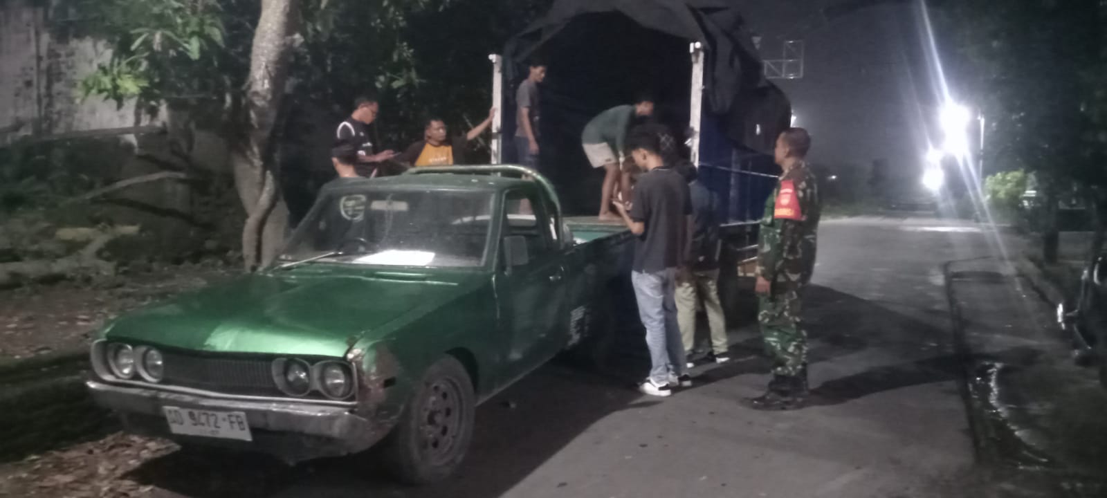 Babinsa Desa Bentangan Klaten Dampingi Bulog Serap Gabah Petani Sesuai HPP