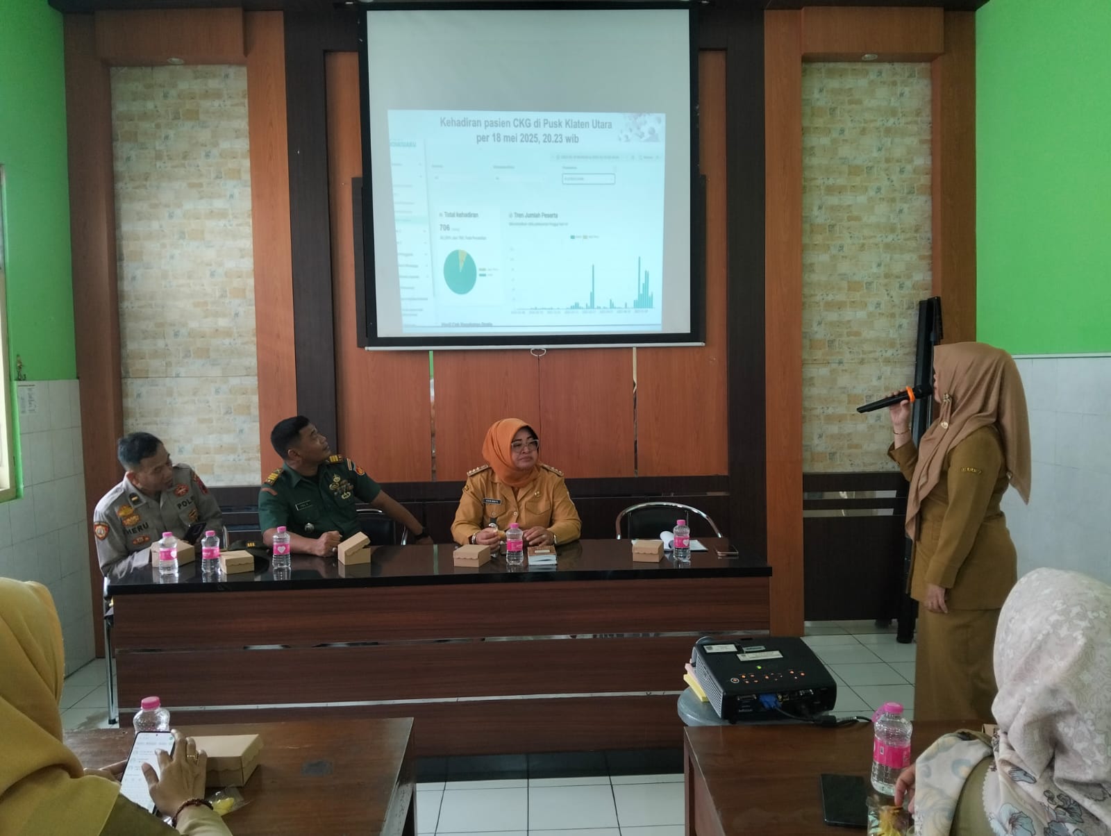 Bahas Peningkatan Program Kesehatan Masyarakat, Danramil 24/Klaten Utara Hadiri Rakor Lintas Sektoral