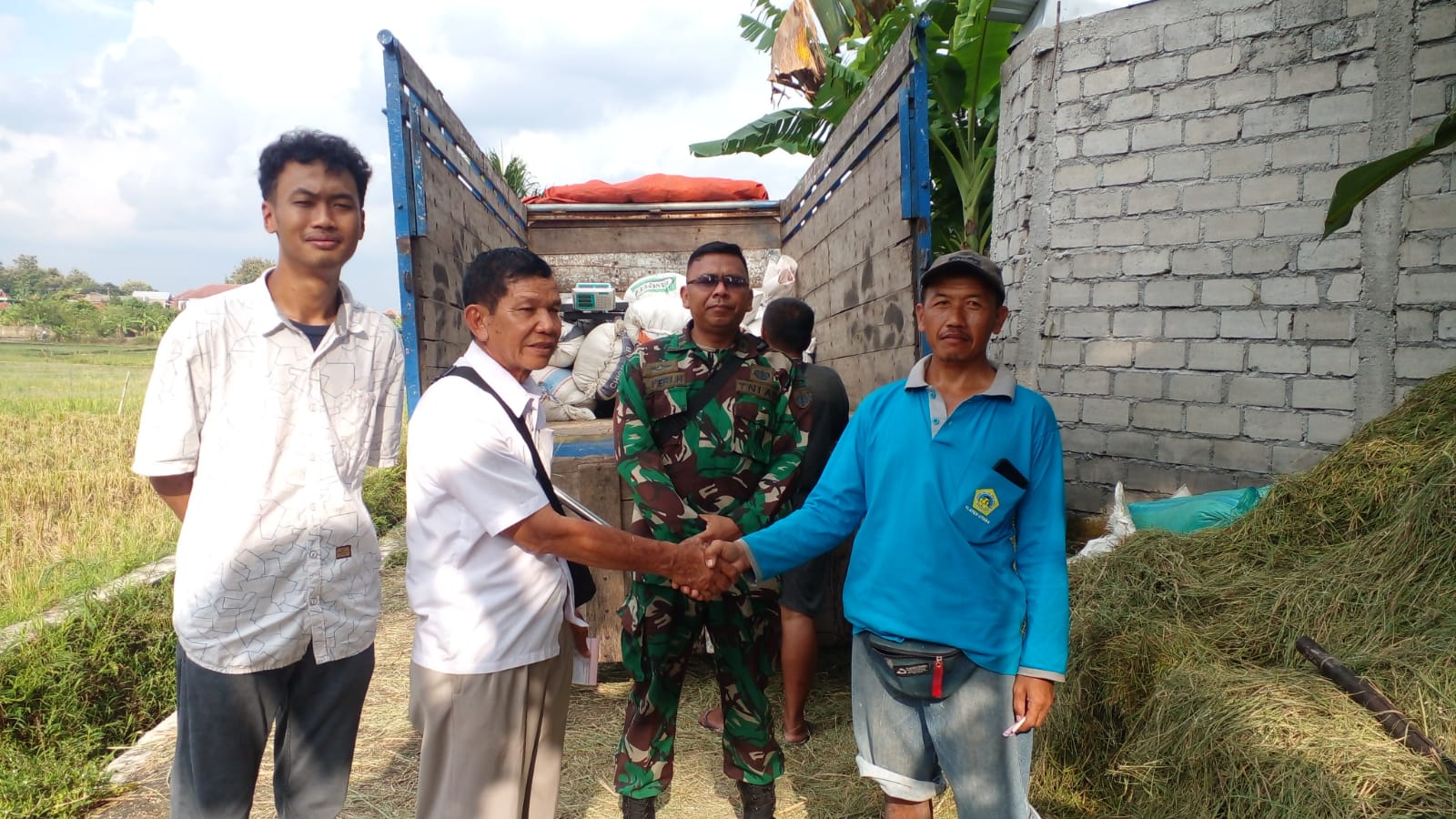 TNI Dampingi Petani Karanganom Panen Padi, Dukung Program Ketahanan Pangan Nasional