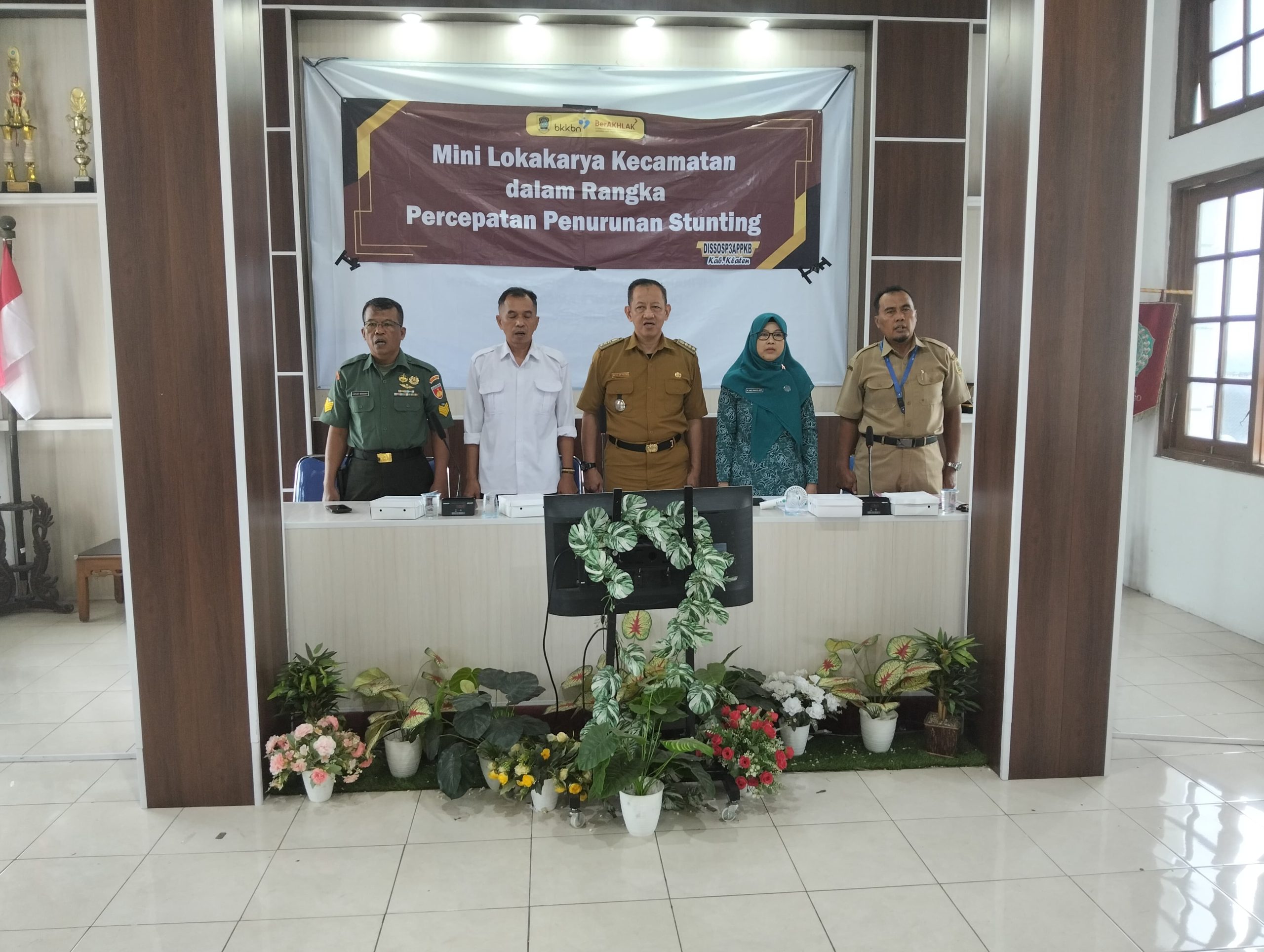 Bamin Tuud Koramil 12/Manisrenggo Hadiri Rakor Mini Lokakarya Bahas Percepatan Penurunan Stunting Di Kecamatan Manisrenggo