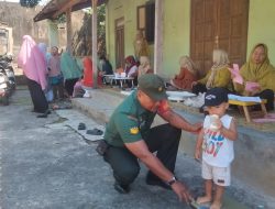 Babinsa Desa Duwet Wonosari Dampingi Pelaksanaan Posyandu, Dukung Upaya Peningkatan Kesehatan Masyarakat