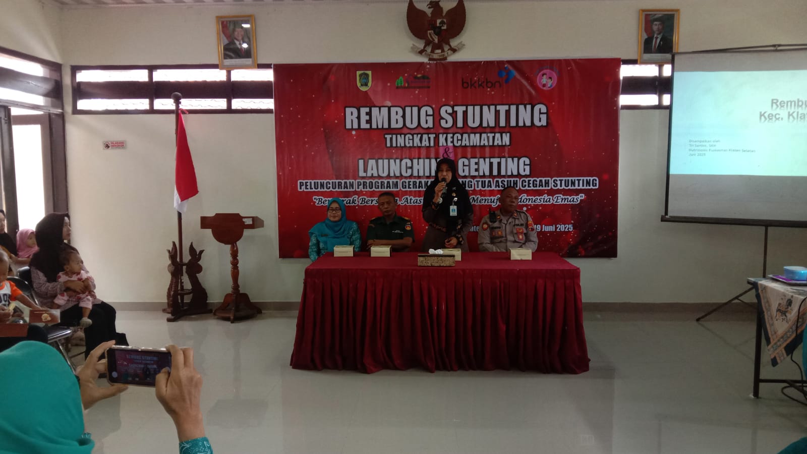 Rembug Stunting Tingkat Kecamatan Dan Launching Program “Genting” Di Klaten Selatan, Ini Kata Danramil Kebonarum