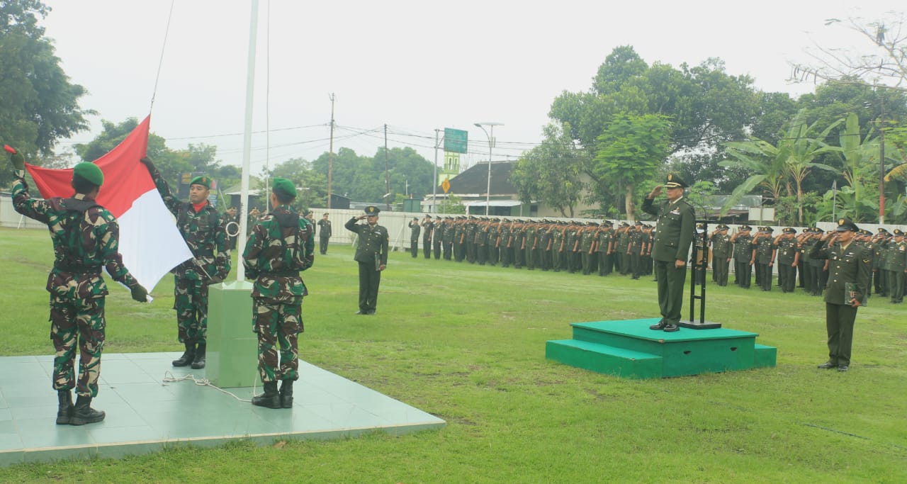 Kodim 0723/Klaten Gelar Upacara Bendera Merah Putih Dan Peringati Hari Lahir Pancasila Tahun 2025